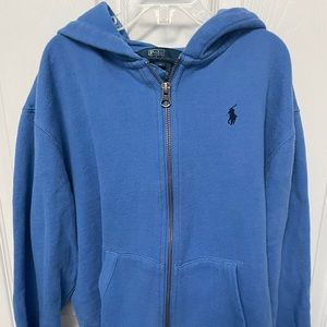 Polo by Ralph Lauren Youth medium, blue Zip hoodie